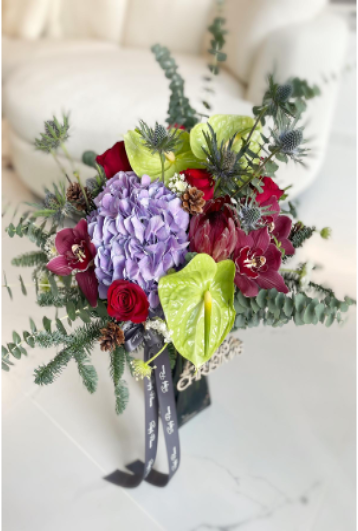 Mystic Evergreen Berry Bouquet.